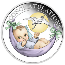 Birth colored 1/2 ounce Silver 2022 Proof