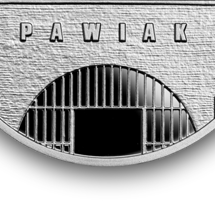 In memory of prisoners of Pawiak Warsaw 10 PLN Silver 2024 Gilded Proof