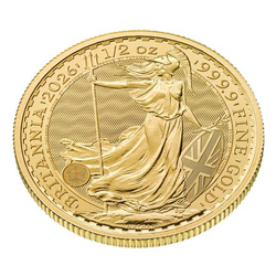 Britannia 1/2 uncji Złota 2026