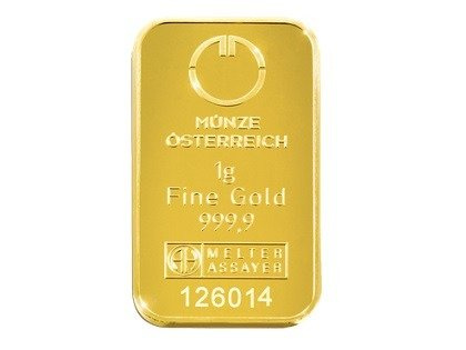 Sztabka Złota 1 gram Uszkodzony CertiPack