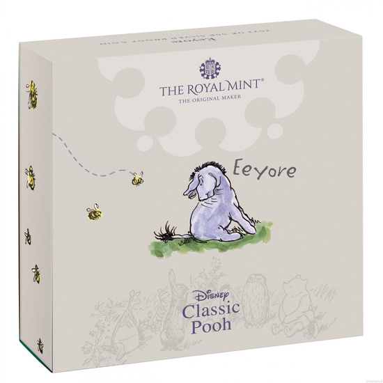 Winnie the Pooh - Eeyore Colorized Silver 2022 Proof