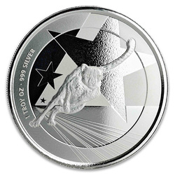 Camerún: Guepardo 1 oz Plata 2019 Prooflike