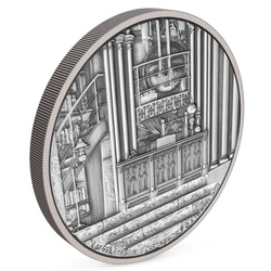 Niue: Harry Potter - Hogwarts Despacho de Dumbledore 1 oz Plata 2022 Acabado Antiguo