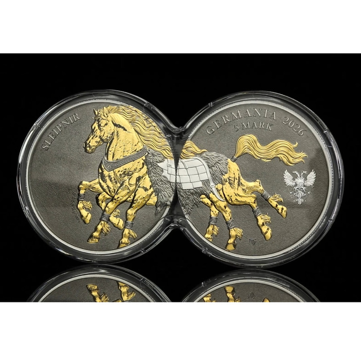 Set of Silver Medals Germania Beasts - Sleipnir Gilded 2 x 1 oz Silver 2026