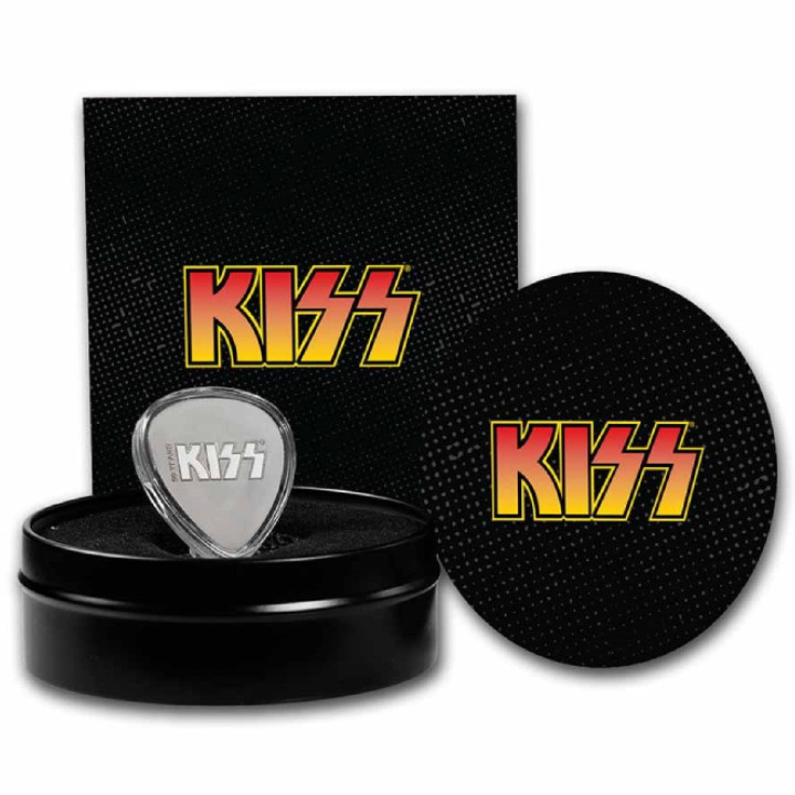 Niue: KISS 50th Anniversary 10 gram Silver 2023 Guitar Pick