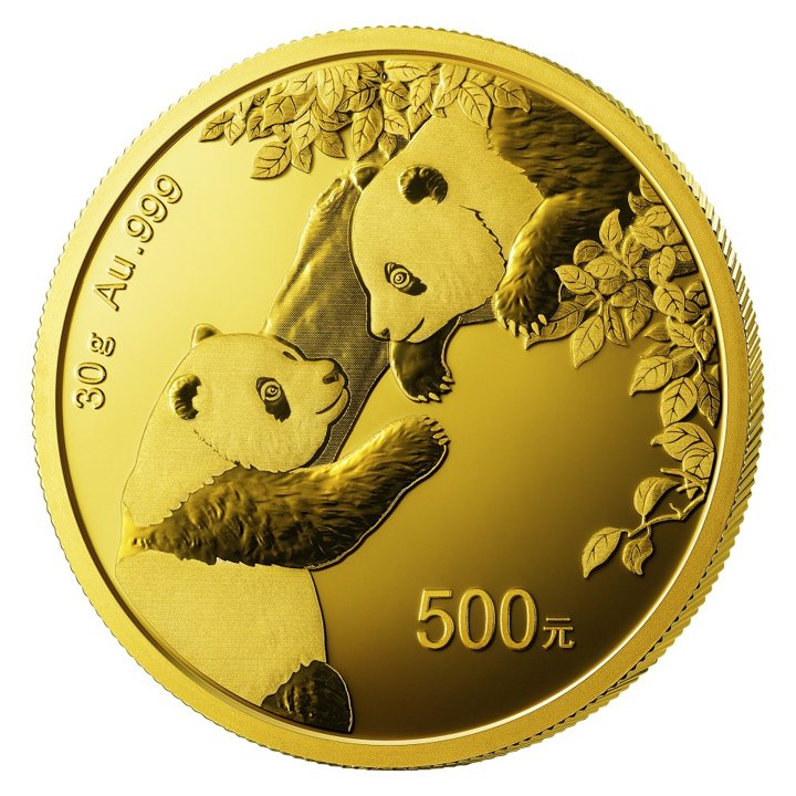 Panda chinois 30 grammes d'or 2023
