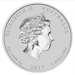 Lunar II: Jahr des Hahn 2 oz Silber 2017
