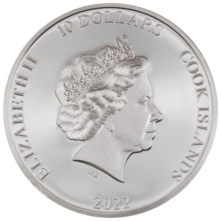 Cook Islands: Iron Maiden – Senjutsu coloured 2 oz Silver 2022 Proof Ultra High Relief