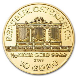 Wiener Philharmoniker 1/10 oz Gold 2019