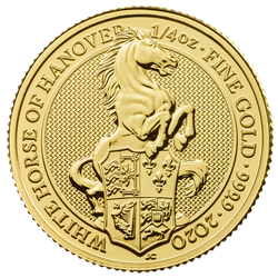 The Queen’s Beasts 2020: he White Horse of Hanover 1/4 oz Gold