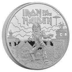 Iron Maiden 5 uncí stříbra 2025 Proof