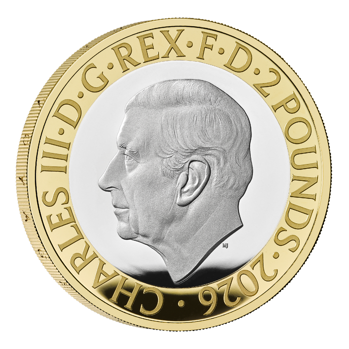 HMS Beagle £2 Gilded Silver 2026 Proof