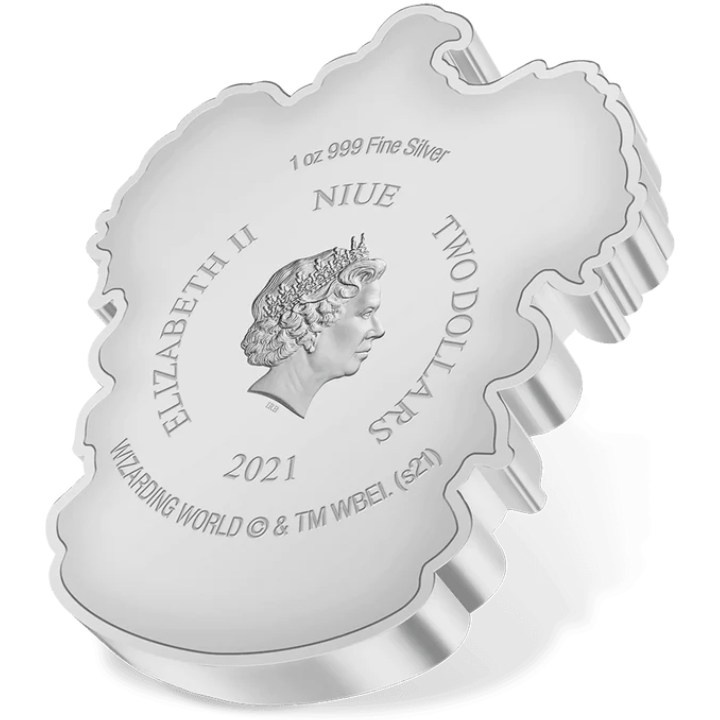 Niue: Harry Potter - Ravenclaw Crest coloured 1 oz Silber 2021 Proof