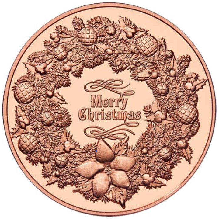 Christmas Wreath 1 ounce of copper