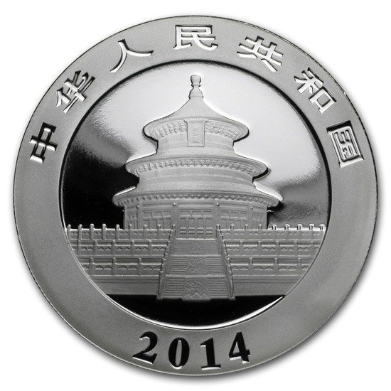 Chińska Panda 1 uncja Srebra 2014