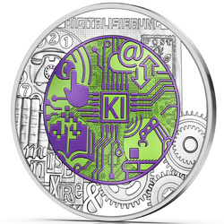 Serie Niobium: Digitalisation colorata 25 Euro Argento 2025