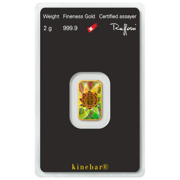 Kinebar Argor Heraeus 2 Gram Gold Bar