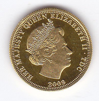 Tristan Da Cunha - Charles Darwin 1/25 once d'or 2009 Proof