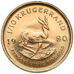 Krugerrand 1/10 oz Gold 1980