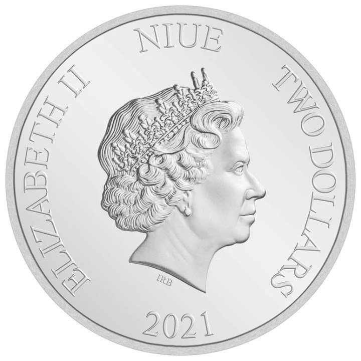 Niue: El Señor de los Anillos - Samwise Gamgee kolorowany 1 uncja Srebra 2021 Proof