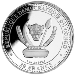 Congo: Vida Prehistórica - Parasaurolophus 1 oz Plata 2022