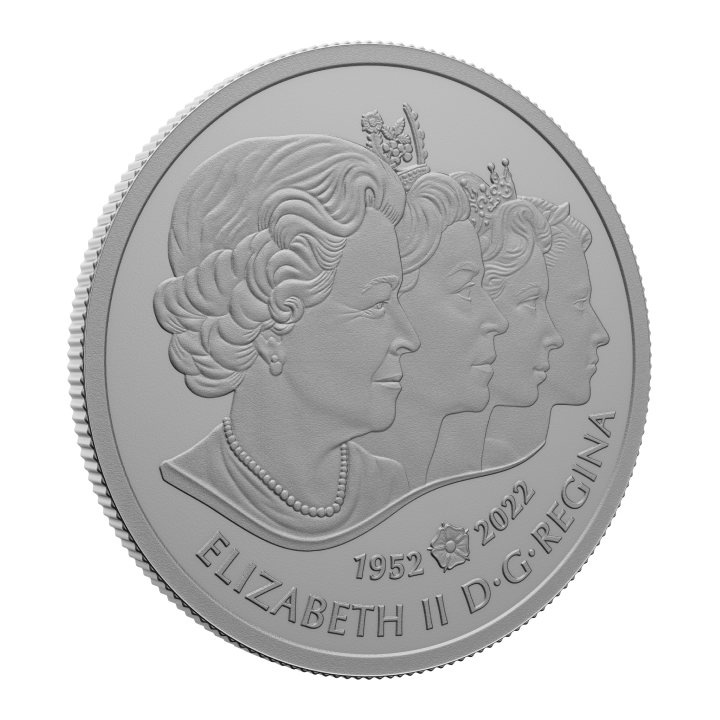 Canada: A Portrait of Queen Elizabeth II coloured $5 Silber 2022 Proof Coin