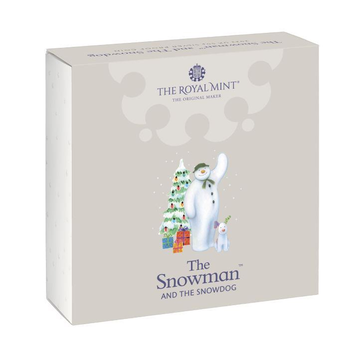 The Snowman and The Snowdog kolorowany Srebro 2022 Proof
