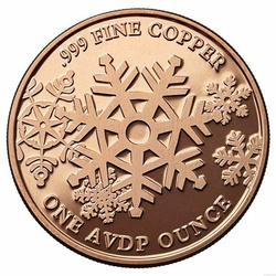 Merry Christmas - Christmas Wreath 1 oz Copper