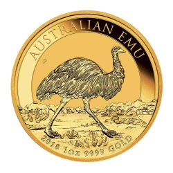 Ausztrál emu szett - arany- és ezüstérme 1 uncia 2018