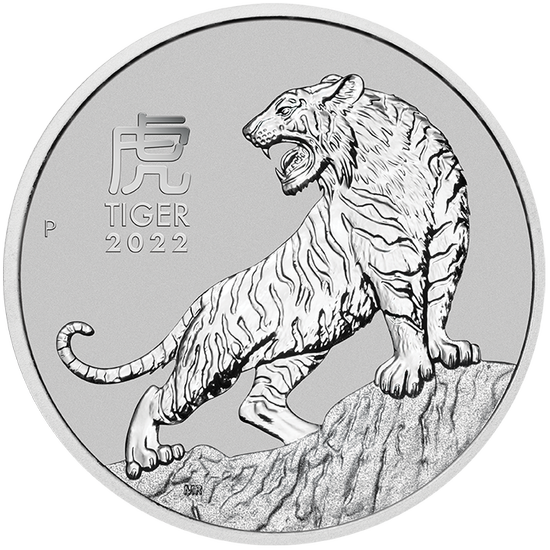 Lunar III: Rok tygra 1 unce platiny 2022