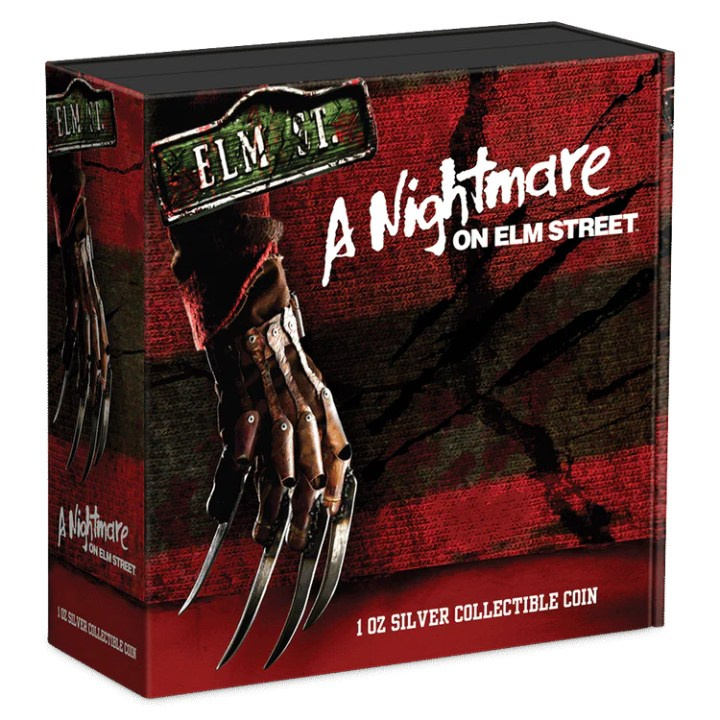 Niue: A Nightmare on Elm Street kolorowany 1 uncja Srebra 2022 Proof