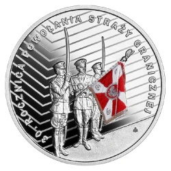 30e anniversaire de la création de la garde-frontière 10 zł Argent 2022 Proof