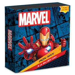 Niue: Marvel - Iron Man colorato 3 once d'argento 2024 Proof