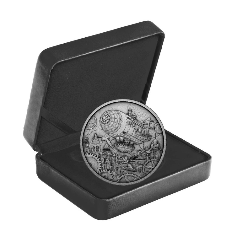 Canada A Whimsical Tale - Blimp 3 oz Silver 2026 Antiqued Coin
