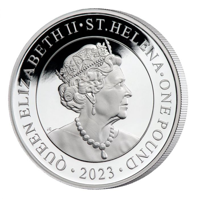 St Helena Modern Japanese Trade Dollar 1 unce stříbra 2023 Proof