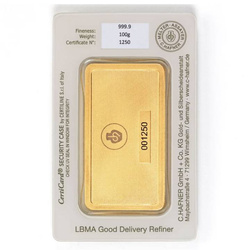 C. Hafner 100 g Gold Bar