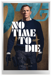 Affiche de film : 007 James Bond - No Time to Die 35 grammes d'argent 2020 (feuille d'argent)