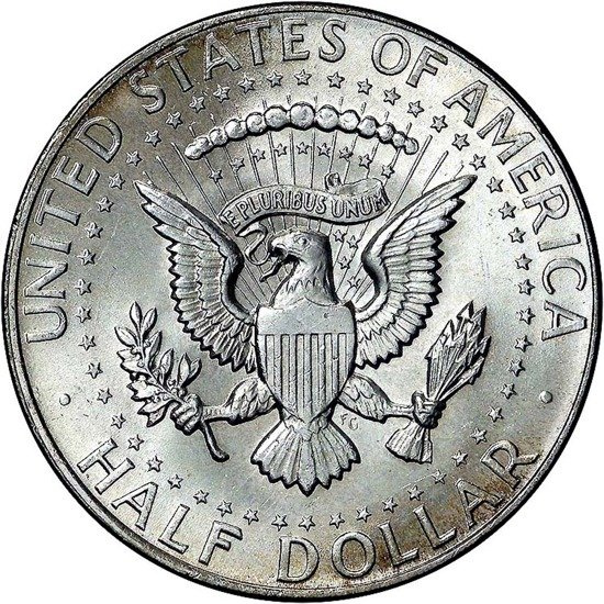 USA: 50 Cents - Half Dollar ($0.50) Silber Zufallsjahr (Ag.900 Probe) Umlaufend