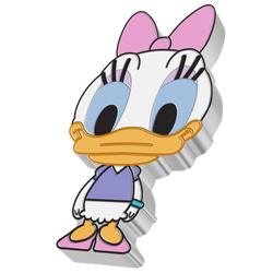 Niue: Disney - Daisy Chibi Coin colorata 1 oncia d’argento 2021 Proof