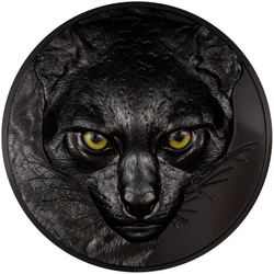 Palau: Hunters by Night - Ocelot coloured 1000 grams Silver 2025 Obsidian Black