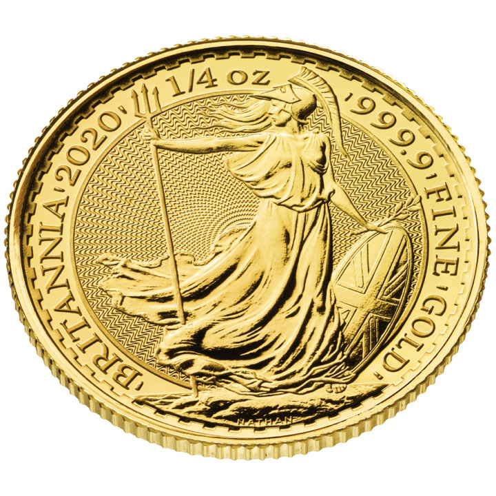 Britannia 1/4 uncji Złota 2020