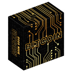 Niue: Bitcoin 1 oz Silber 2025 Gilded Coin