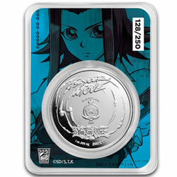 Niue: Yu-Gi-Oh! Akiza Izinski coloured 1 oz Silver 2024 Slab