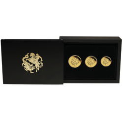 Perth Mint 125° anniversario della fondazione - Set di 3 monete Sovrano australiano Oro 2024 Proof