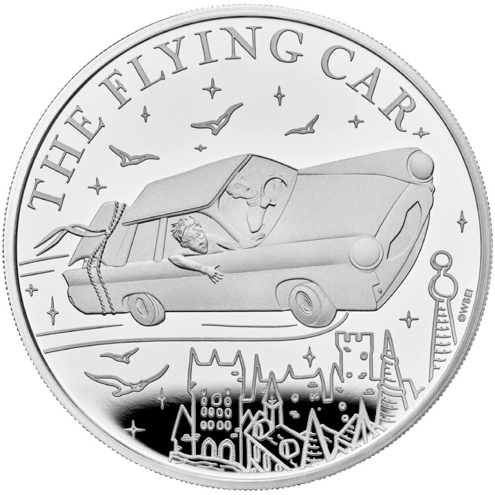 Harry Potter: Das fliegende Auto 1 uncja Srebra 2025 Proof