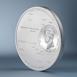 Cook Islands: 60 Years of Self-Government kolorowany 2 uncje Srebra 2025 Proof