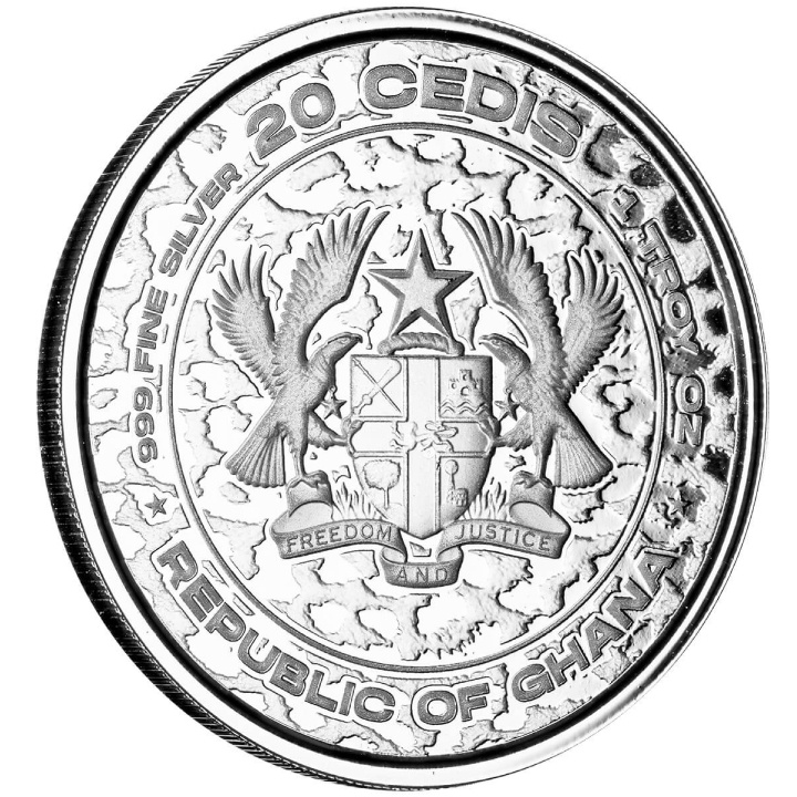 Republic of Ghana: African Leopard 1 oz Silber 2023 Prooflike