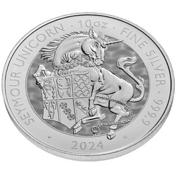 The Royal Tudor Beasts: The Seymour Unicorn 10 oz Silber 2024  