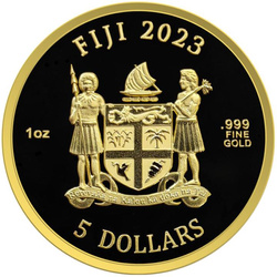 Fiji: Asian Mythical Creatures - Unicorn 1 uncja Złota 2023