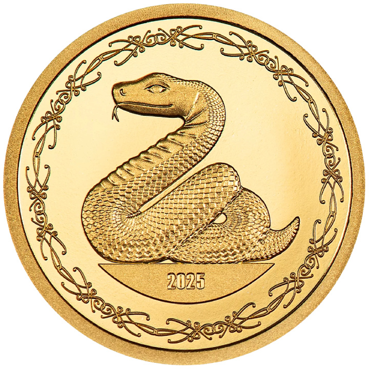 Mongolia: Year of the Snake 0,5 grama Złota 2025 Proof